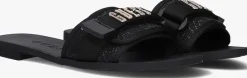 zwarte guess slippers elyze