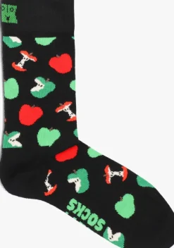 zwarte happy socks sokken apple kids