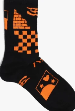 zwarte happy socks sokken beyond 3/4 crew