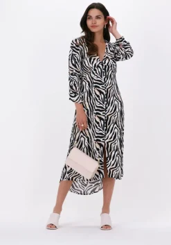 zwarte harper & yve midi jurk valerie-dr