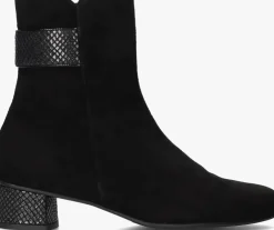 zwarte hassia enkellaarsjes 303092