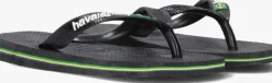 zwarte havaianas teenslippers brasil logo kids