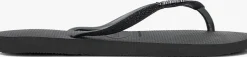 zwarte havaianas teenslippers slim glitter ii