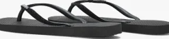 zwarte havaianas teenslippers slim glitter ii