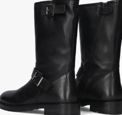 zwarte hip biker boots h1254