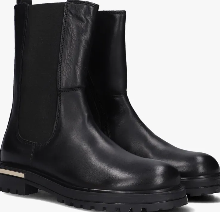 zwarte hip chelsea boots h1468