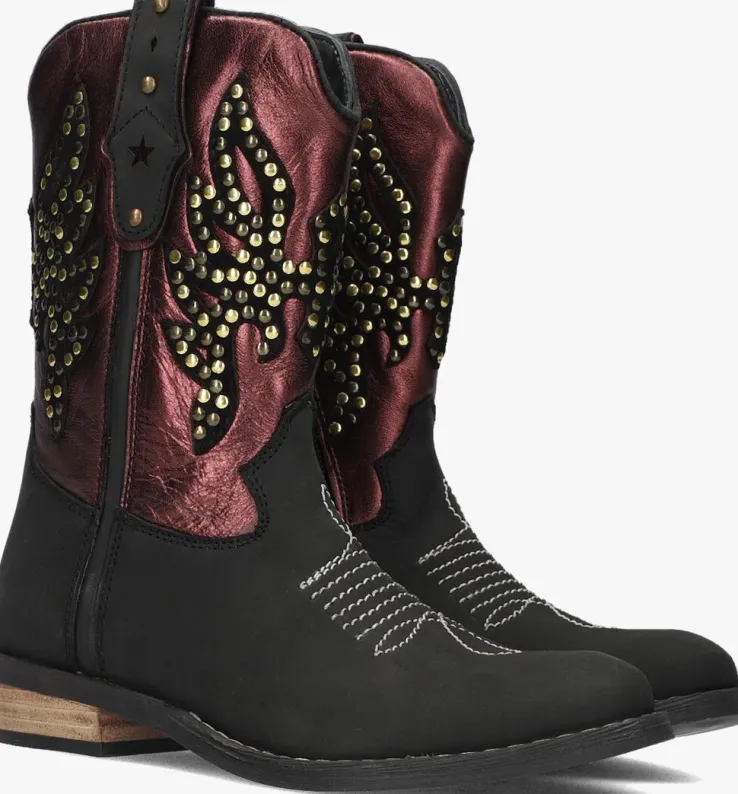 zwarte hip cowboylaarzen h1699