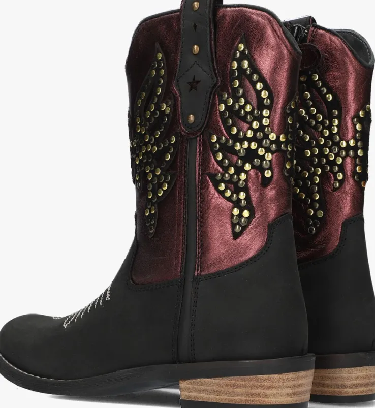 zwarte hip cowboylaarzen h1699