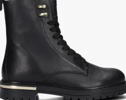 zwarte hip veterboots h1626