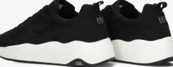 zwarte hub lage sneakers glide-w