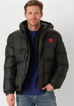 zwarte hugo gewatteerde jas baro2441