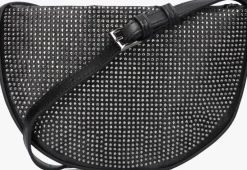 zwarte hvisk schoudertas halo embellished