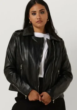 zwarte ibana leren jas bear blaze