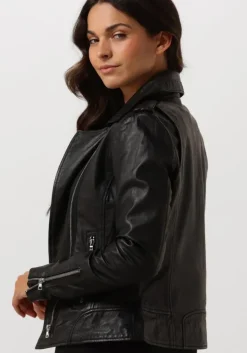 zwarte ibana leren jas bear blaze