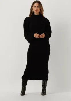 zwarte ibana midi jurk doloris