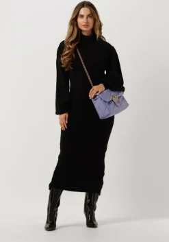 zwarte ibana midi jurk doloris