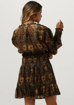 zwarte ibana mini jurk deela - print