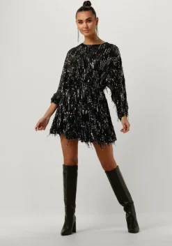 zwarte ibana mini jurk frosty