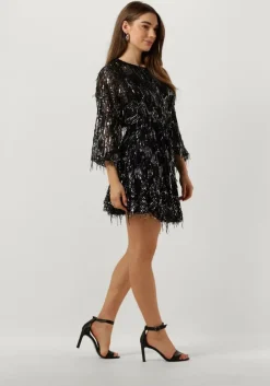 zwarte ibana mini jurk frosty