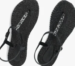 zwarte ilse jacobsen platte sandalen cheerful10g