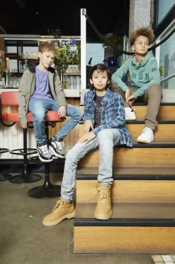 zwarte indian blue jeans cargobroeken jog pant check zip