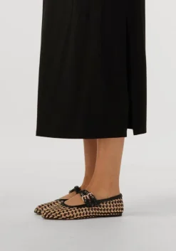 zwarte inuovo ballerina's d47001