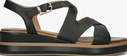 zwarte inuovo platte sandalen 113120