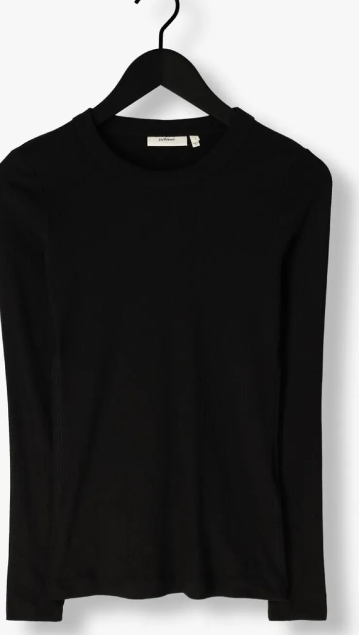 zwarte inwear tops & t-shirts dagnaiw t-shirt ls