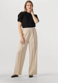 zwarte inwear t-shirt payanaiw woven trim shirt