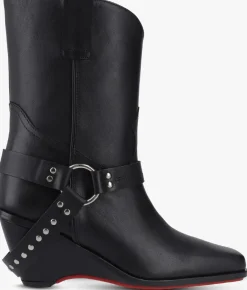 zwarte jan jansen biker boots square bootie