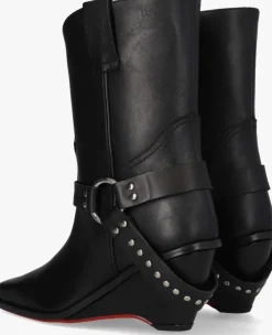 zwarte jan jansen biker boots square bootie