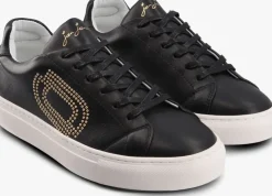 zwarte jan jansen lage sneakers kiss my back