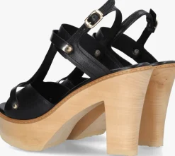 zwarte jan jansen sandalen met hak floating mirror