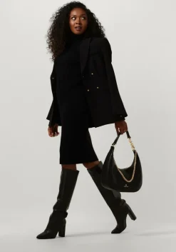 zwarte janice mini jurk jurk gebreid kol travis