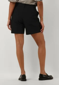 zwarte jansen amsterdam broeken wq441 woven high waisted short