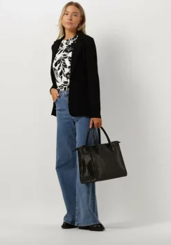 zwarte jansen amsterdam blazer hv242 blazer with long sleeve