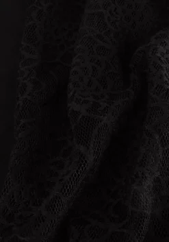 zwarte jansen amsterdam blouses v107 top with lace sleeves and turtle neck