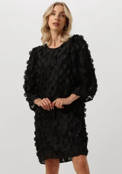 zwarte jansen amsterdam mini jurk 3d560 jurk pia