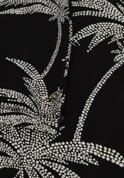 zwarte jansen amsterdam top vp363 jersey printed sleeveles singlet with square neckline