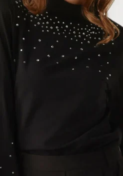 zwarte jansen amsterdam tops & t-shirts v183 turtle rhinestones top