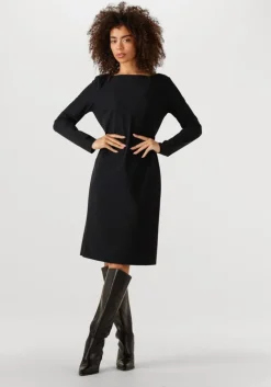 zwarte japan tky midi jurk rohi