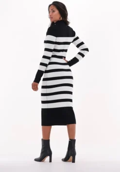 zwarte josh v midi jurk feline