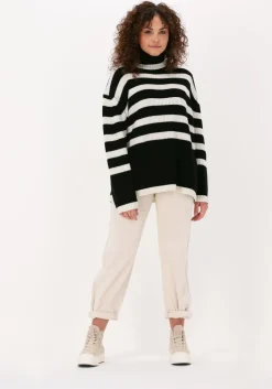 zwarte just female coltrui ciri knit rollneck