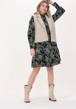 zwarte just female mini jurk lively short dress