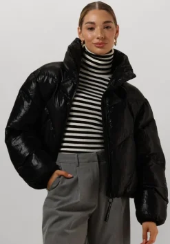 zwarte krakatau gewatteerde jas qw492