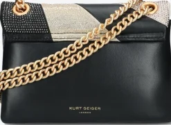 zwarte kurt geiger london schoudertas mini kensington bag