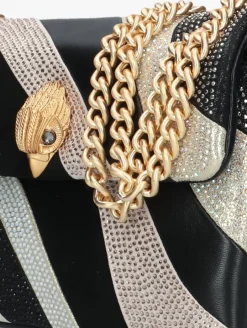 zwarte kurt geiger london schoudertas mini kensington bag