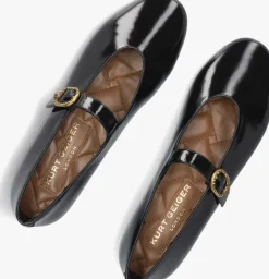 zwarte kurt geiger london ballerina's mayfair ballet