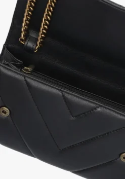 zwarte kurt geiger london schoudertas kensington chain wallet