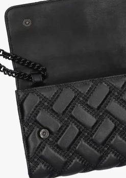 zwarte kurt geiger london schoudertas kensington chain wallet d